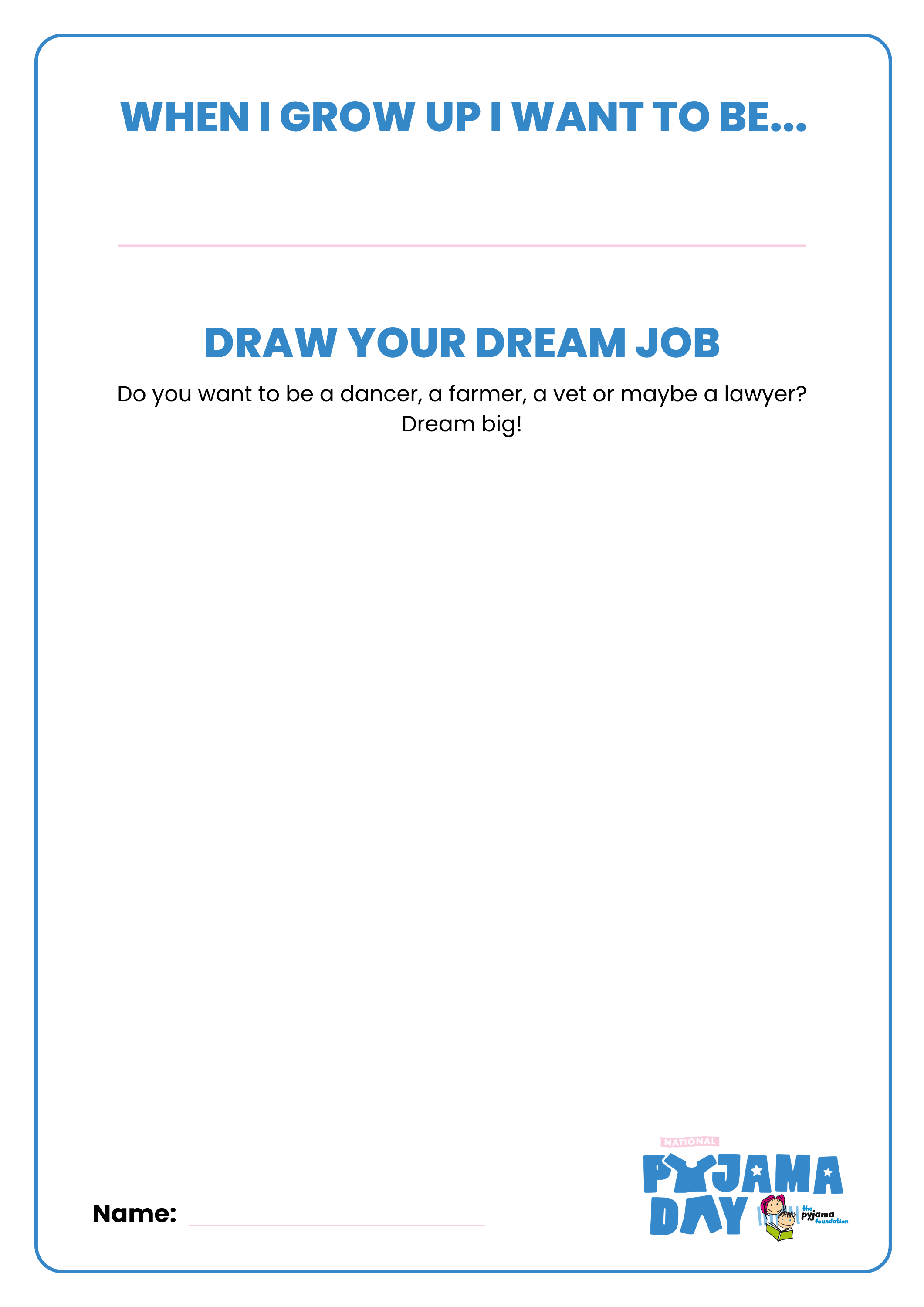 When I Grow Up... Worksheet